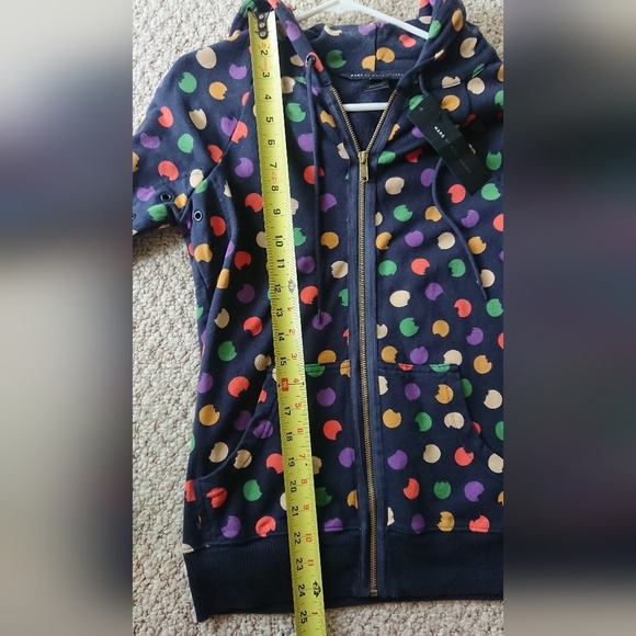 Marc by Marc Jacobs Normandy navy blue & multi color jacket with hoodie size XS - Picture 13 of 13